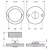 Burlington Westbourne Knurled Turn & Release Antique Brass