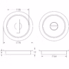 Burlington Circular Turn & Release Antique Brass