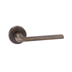 FMR133UB Forme Milly Lever Door Handle on Minimal Round Rose - Urban Bronze