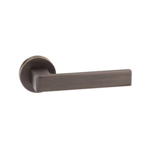 FMR254UB Forme Asti Lever Door Handle on Minimal Round Rose - Urban Bronze