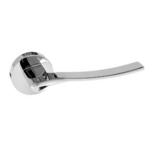 FMR280PC Forme Olimpia Lever Door Handle on Minimal Round Rose - Polished Chrome