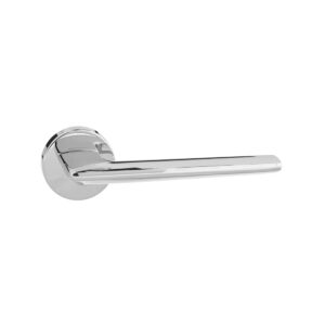 FMR422PC Forme Boston Lever Door Handle on Minimal Round Rose - Polished Chrome