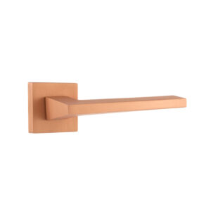 FMS136USC Forme Lorena Lever Door Handle on Minimal Square Rose - Urban Satin Copper