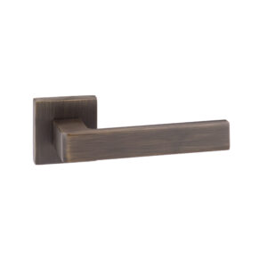 FMS254UB Forme Asti Lever Door Handle on Minimal Square Rose - Urban Bronze