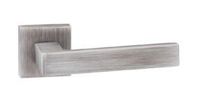 FMS254UG Forme Asti Lever Door Handle on Minimal Square Rose - Urban Graphite