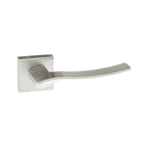 FMS280SC Forme Olimpia Lever Door Handle on Minimal Square Rose - Satin Chrome