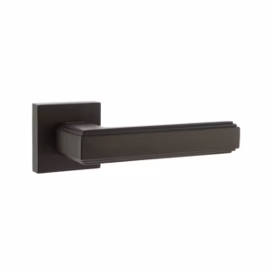 FMS293UDB Forme Alila Lever Door Handle on Minimal Square Rose - Urban Dark Bronze