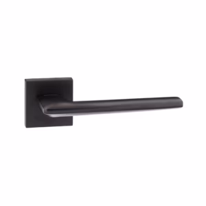 FMS422MB Forme Boston Lever Door Handle on Minimal Square Rose - Matt Black