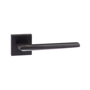 FMS422MB Forme Boston Lever Door Handle on Minimal Square Rose - Matt Black