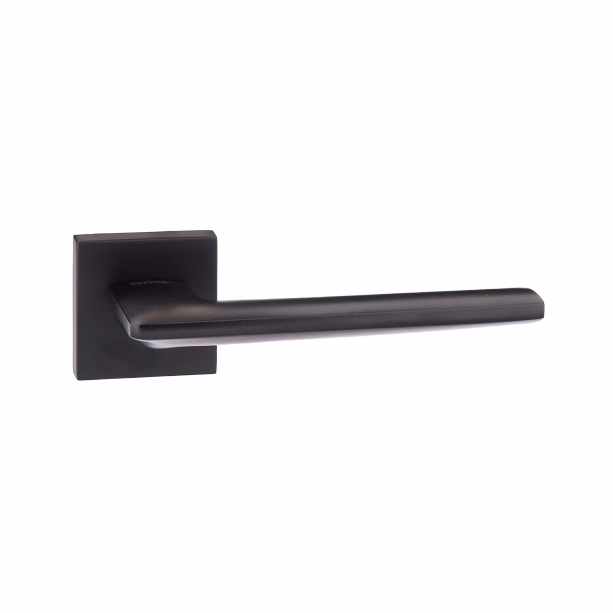 FMS422MB Forme Boston Lever Door Handle on Minimal Square Rose - Matt Black