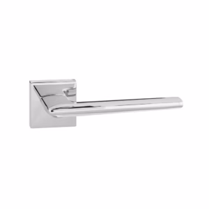 FMS422PC Forme Boston Lever Door Handle on Minimal Square Rose - Polished Chrome