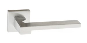 FMS430SC Forme Ginevra Lever Door Handle on Minimal Square Rose - Satin Chrome