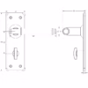 Antqiue Belfry Suite Lever on Plate