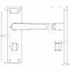 Aluminium Contract SAA Door Handles on Plate