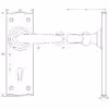Antique Regal Suite Lever on Plate