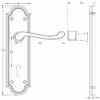 Antique Turnberry Suite Lever on Plate