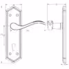 Antique Wentworth Suite Lever on Plate