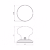 Jedo Porcelain Mortice Door Knobs Black