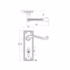 Jedo Georgian Suite Lever on Plate