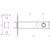Jedo Heavy Duty Tubular Latches - 45 Degree Short Travel 102mm Dark Bronze
