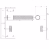 Nero T-Bar Lever on Plate