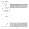 Three One Six Diamond Knurled Door Handle