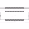 Nero Mitred Knurled Pull handles B/B Fixing