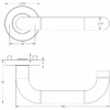 Stainless Steel Venus 19mm Door Handles