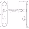 Jedo Henley Suite Lever on Plate