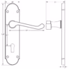 Jedo Epsom Suite Lever on Plate