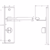 Jedo Delta Suite Lever on Plate