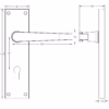 Jedo Victorian Straight Lever on Plate