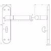 Jedo Twin Suite Lever on Plate