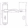 Jedo Broadway Suite Lever on Plate