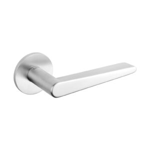 T1967R5SSC Tupai Rapido 5S Line Torrao Lever Door Handle on 5mm Slimline Round Rose - Satin Chrome