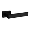 T2275LMB Tupai Rapido RetaLine Rillo Lever Door Handle on Long Rose - Pearl Black