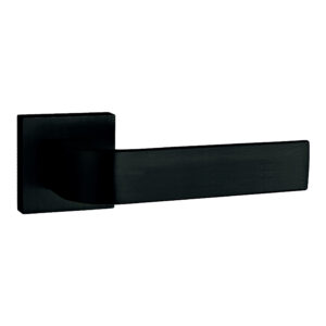 T2732SMB Tupai Rapido CurvaLine Turis Lever Door Handle on Square Rose - Pearl Black