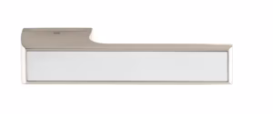 T3089LPSSPL Tupai Rapido VersaLine Tobar Lever Door Handle on Long Rose - Polished Stainless Steel Decorative Plate - Pearl Nickel