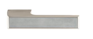 T3089LSSSPL Tupai Rapido VersaLine Tobar Lever Door Handle on Long Rose - Satin Stainless Steel Decorative Plate - Pearl Nickel