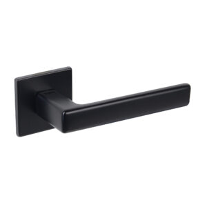 T3095S5SMB Tupai Rapido 5S Line Portel Lever Door Handle on 5mm Slimline Square Rose - Pearl Black
