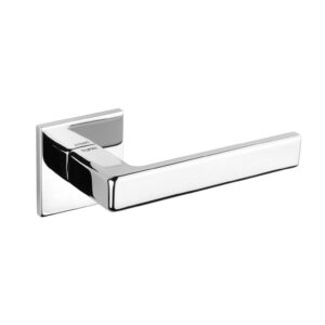 T3095S5SPC Tupai Rapido 5S Line Portel Lever Door Handle on 5mm Slimline Square Rose - Bright Polished Chrome
