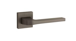 T3097STT LIMITED EDITION Tupai Rapido CurvaLine Valbona Lever Door Handle on Square Rose - Titanium