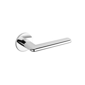 T3098R5SPC Tupai Rapido 5S Line Tavira Lever Door Handle on 5mm Slimline Round Rose - Bright Polished Chrome