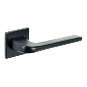 T4007S5SMB Tupai Rapido 5S Line Canha Lever Door Handle on 5mm Slimline Square Rose - Pearl Black