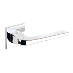 T4007S5SPC Tupai Rapido 5S Line Canha Lever Door Handle on 5mm Slimline Square Rose - Bright Polished Chrome