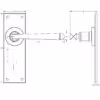 Valley Forge Handforged Lever on Plate