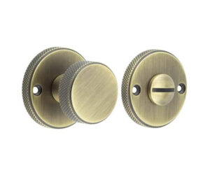 Burlington Westbourne Knurled Turn & Release Antique Brass