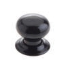 Jedo Porcelain Mortice Door Knobs Black