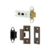 Jedo Heavy Duty Tubular Latches - 45 Degree Short Travel 76mm Dark Bronze