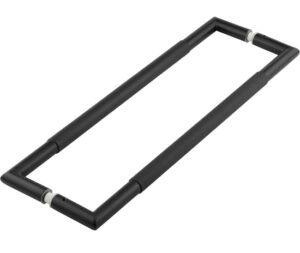 Nero Mitred Knurled Pull handles B/B Fixing